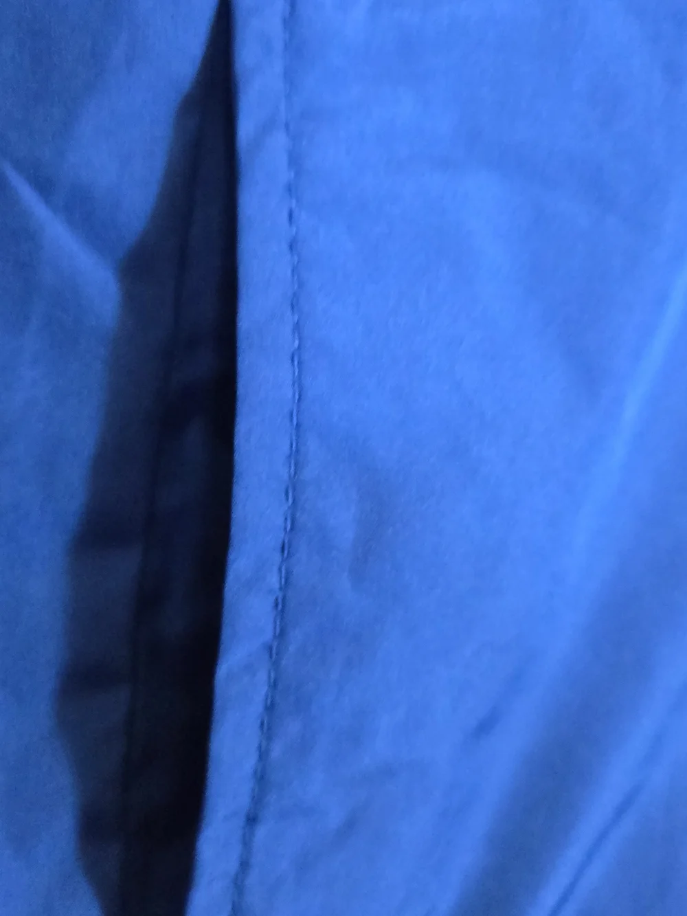 Kids Blue Hooded Windbreaker Jacket with Red Trim Deep Pockets For Frogs #382